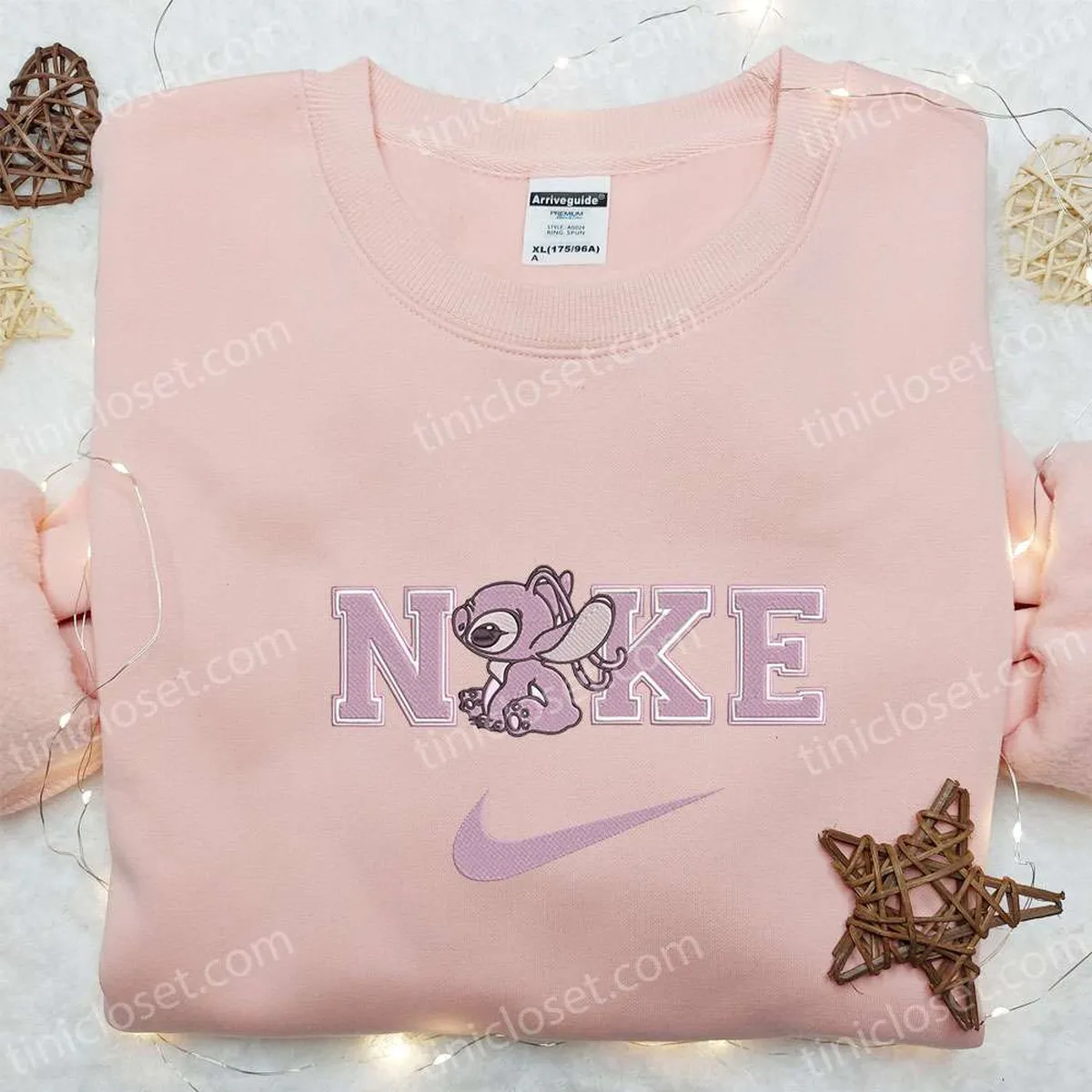 Nike x Angel Embroidered Sweatshirt, Lilo and Stitch Embroidered Shirt, Best Gift Ideas For All Occasions