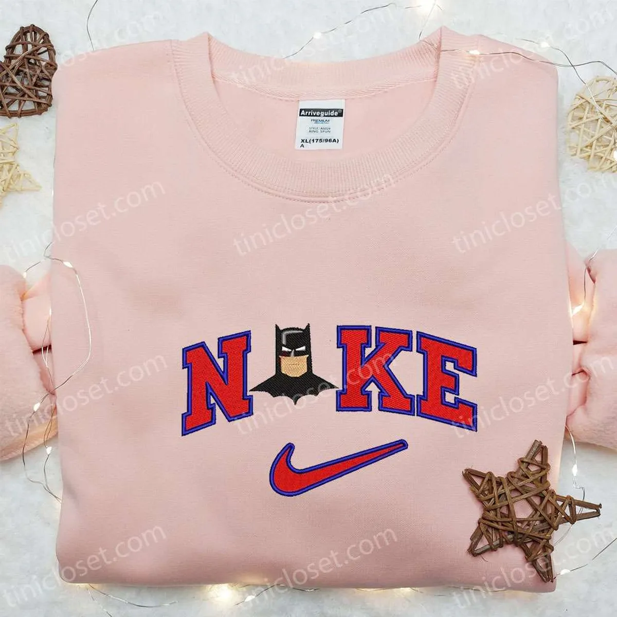 Nike x Batman Women Movie Embroidered Sweatshirt, Marvel Cinematic Universe Embroidered Shirt, Best Gift Ideas for Family