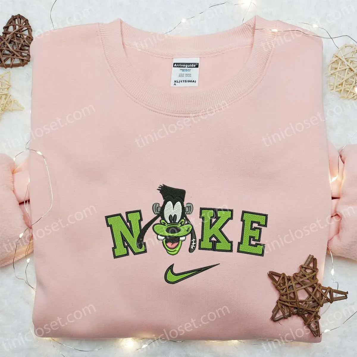 Nike x Goofy Halloween Frankenstein Embroidered Shirt, Disney Halloween Embroidered Shirt, Nike Inspired Embroidered Shirt