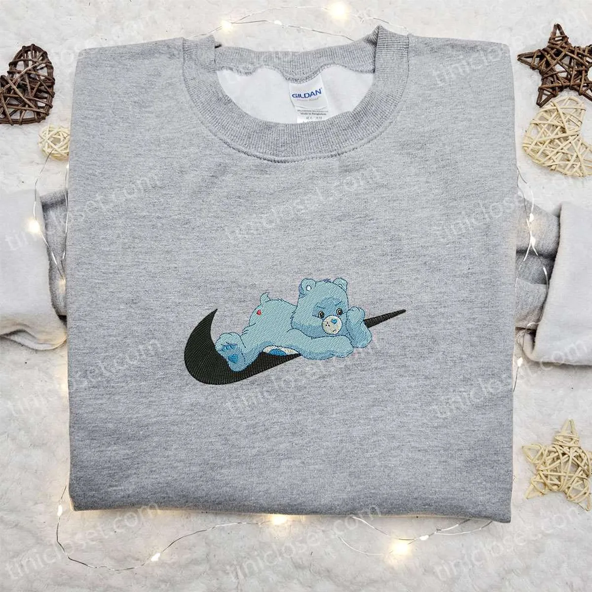 Nike x Grumpy Bears Embroidered Sweatshirt, Care Bears Embroidered Shirt, Best Gift Ideas For All Occasions