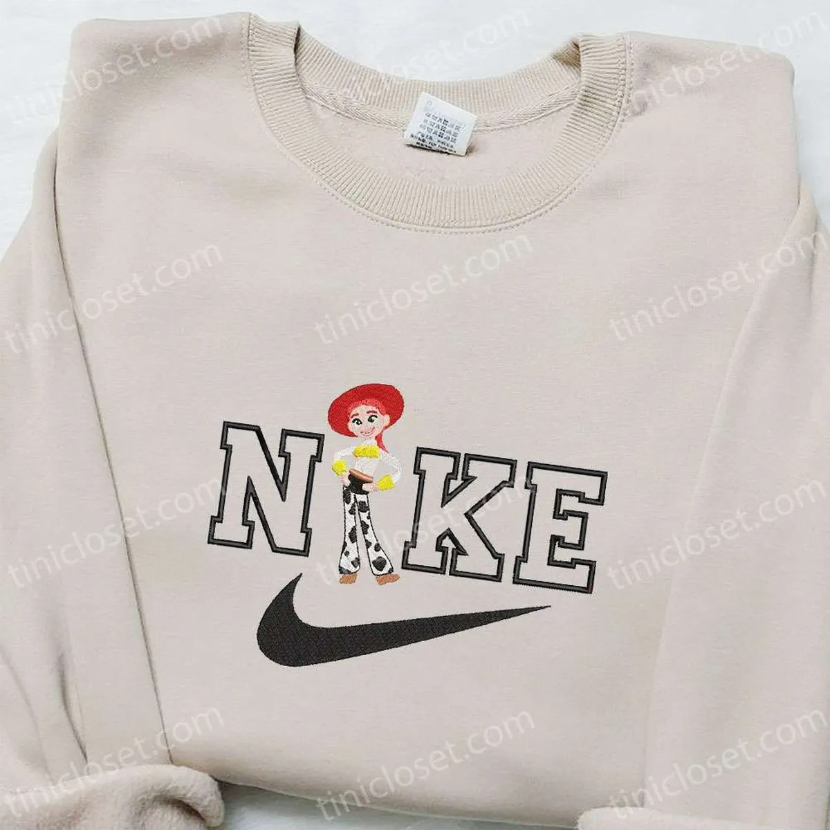 Nike x Jessi Embroidered Sweatshirt, Disney Characters Embroidered Shirt, Best Birthday Gift Ideas