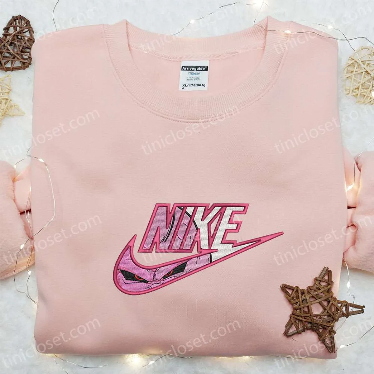 Nike x Majin Buu Embroidered Sweatshirt, Dragon Ball Embroidered Shirt, Best Gift Ideas