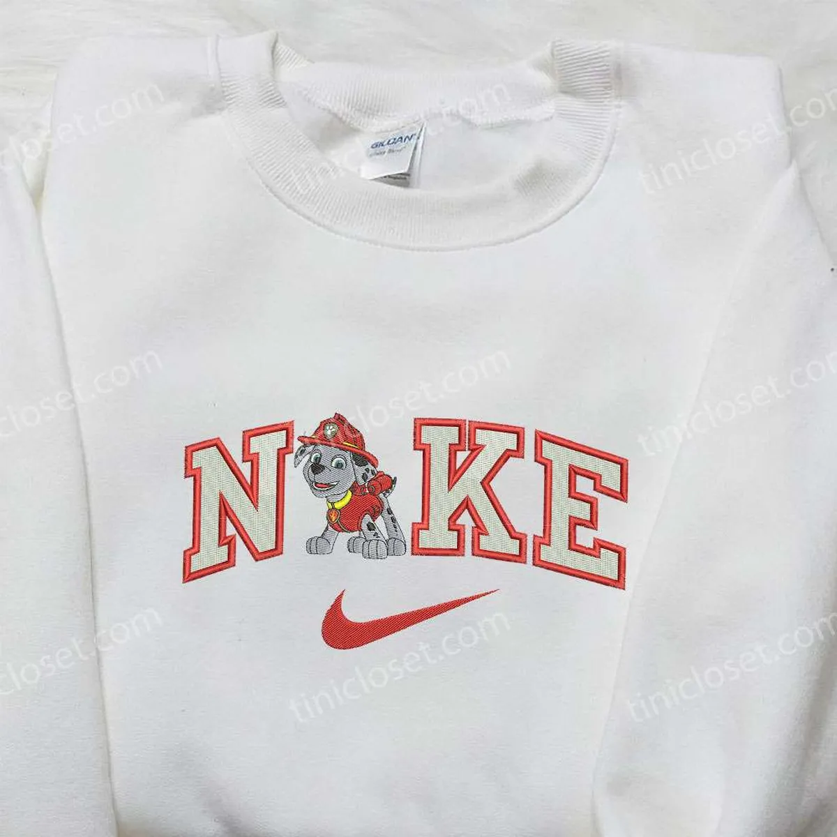 Nike x Marshall Embroidered Sweatshirt, PAW Patrol Cartoon Embroidered Sweatshirt, Nike Inspired Embroidered Shirt Nike x Marshall Embroidered Sweatshirt, PAW Patrol Cartoon Embroidered Sweatshirt, Nike Inspired Embroidered Shirt