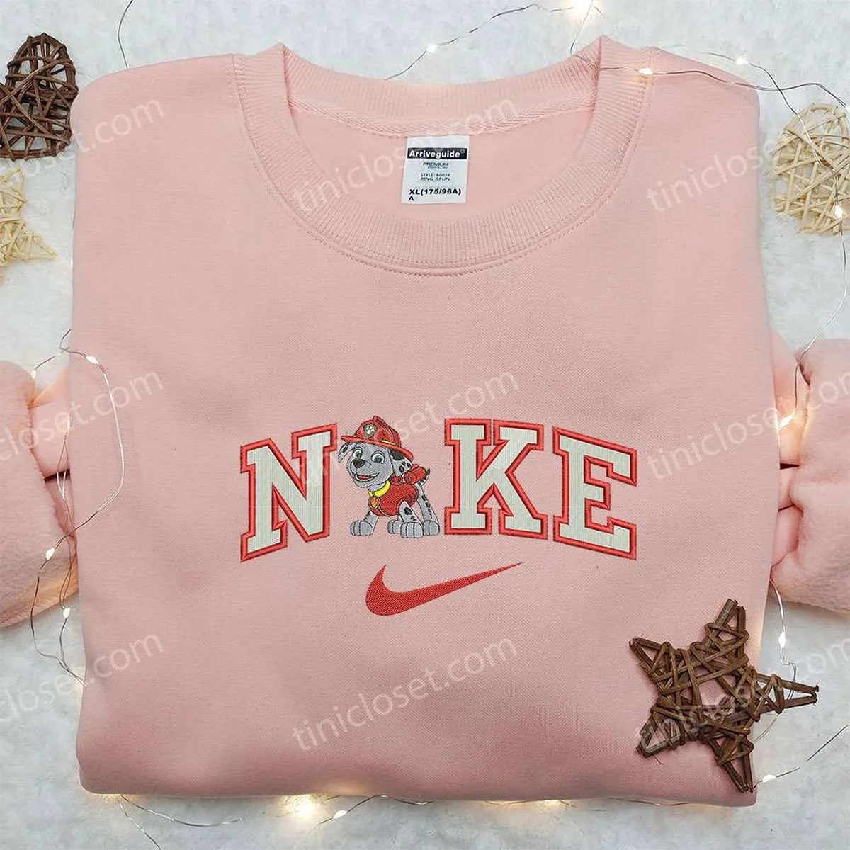 Nike x Marshall Embroidered Sweatshirt, PAW Patrol Cartoon Embroidered Sweatshirt, Nike Inspired Embroidered Shirt Nike x Marshall Embroidered Sweatshirt, PAW Patrol Cartoon Embroidered Sweatshirt, Nike Inspired Embroidered Shirt
