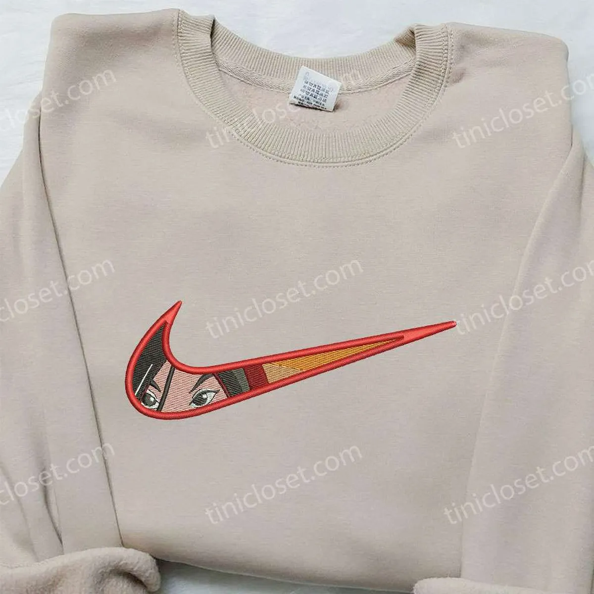 Nike x Mulan Swoosh Embroidered Shirt, Disney Movie Embroidered Shirt, Nike Inspired Embroidered Shirt Nike x Mulan Swoosh Embroidered Shirt, Disney Movie Embroidered Shirt, Nike Inspired Embroidered Shirt