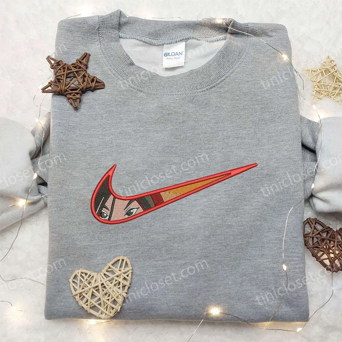 Nike x Mulan Swoosh Embroidered Shirt, Disney Movie Embroidered Shirt, Nike Inspired Embroidered Shirt Nike x Mulan Swoosh Embroidered Shirt, Disney Movie Embroidered Shirt, Nike Inspired Embroidered Shirt
