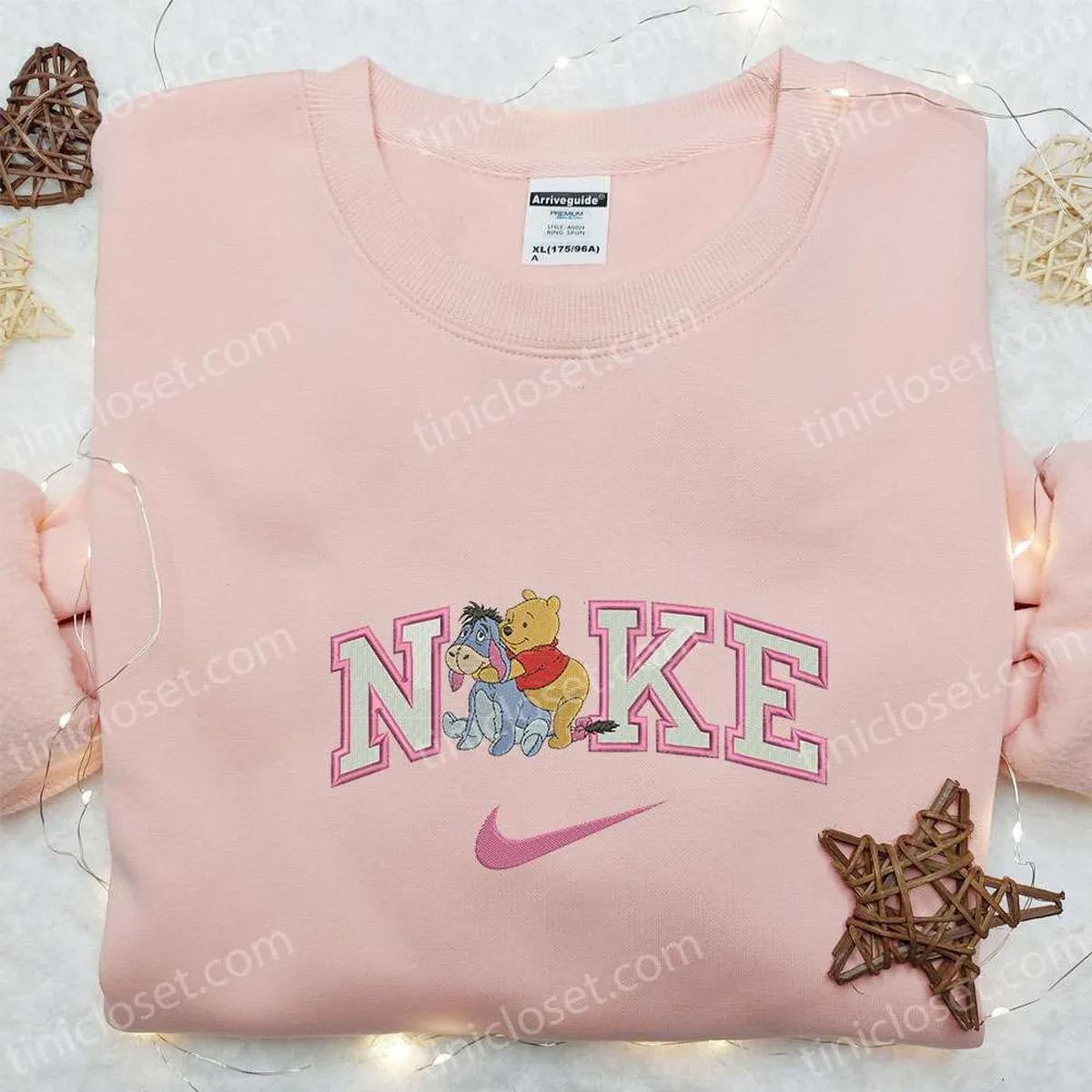 Nike x Pooh and Eeyore Embroidered Sweatshirt, Winnie The Pooh Disney Embroidered Shirt, Best Gift Ideas