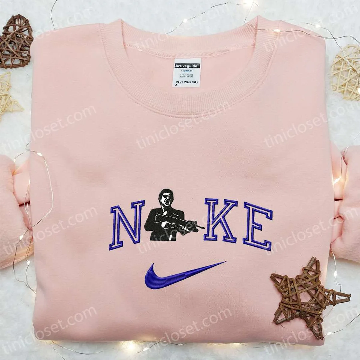 Nike x Scarface Embroidered Sweatshirt, Scarface Movie Embroidered Shirt, Best Gift Ideas For All Occasions