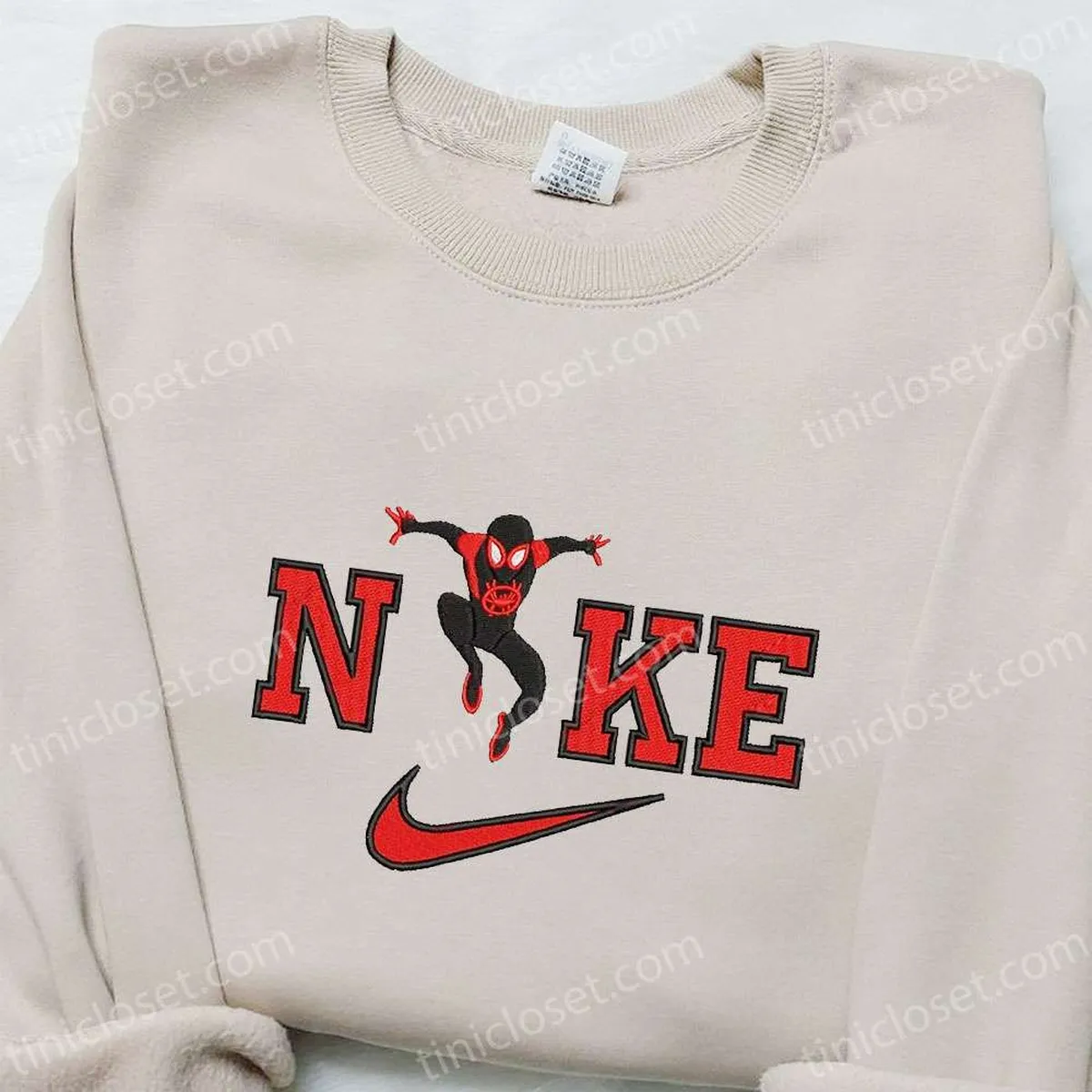 Nike x Spider-Man Venom Movie Embroidered Tshirt, Marvel Universe Embroidered Hoodie, Custom Nike Embroidered T-shirt