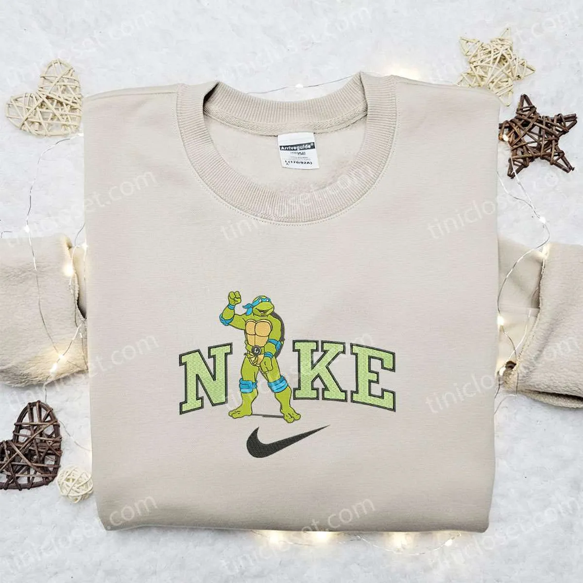 Nike x Teenage Mutant Ninja Turtles Embroidered Sweatshirt, Movie Embroidered Shirt, Best Gift Ideas