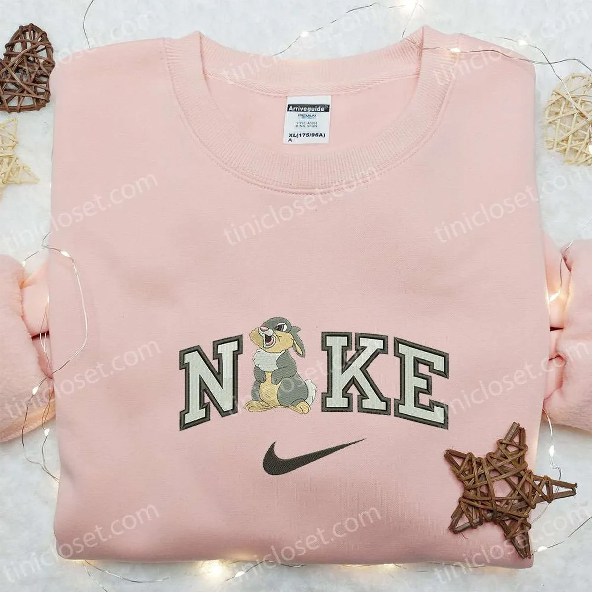 Nike x Thumper Rabbit Embroidered Sweatshirt, Bambi Disney Embroidered Shirt, Best Gift Ideas