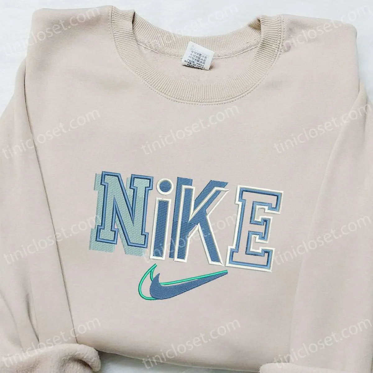 Nike x Typography Embroidered Hoodie, Custom Embroidered Hoodie, Best Gift Ideas for Family