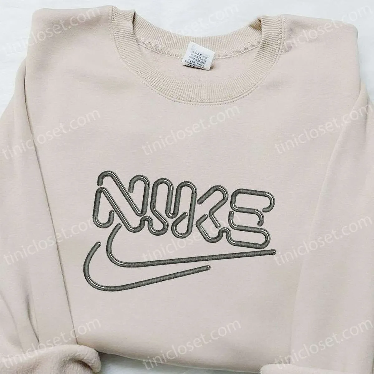 Nike x Typography Embroidered Shirt, Nike Inspired Embroidered Hoodie, Best Gift Ideas for Family