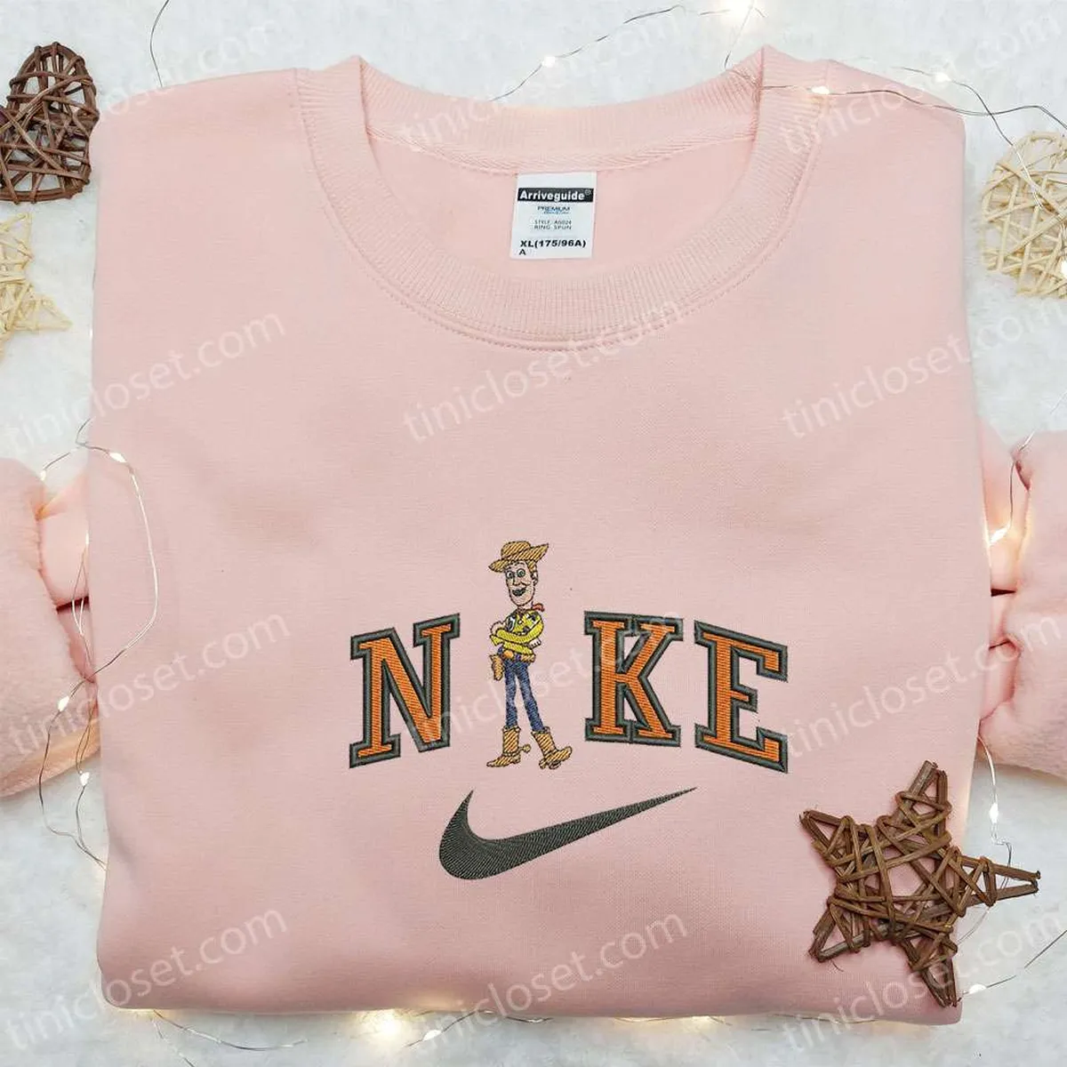 Nike x Woody Embroidered Sweatshirt, Disney Characters Embroidered Hoodie, Best Birthday Gift for Family