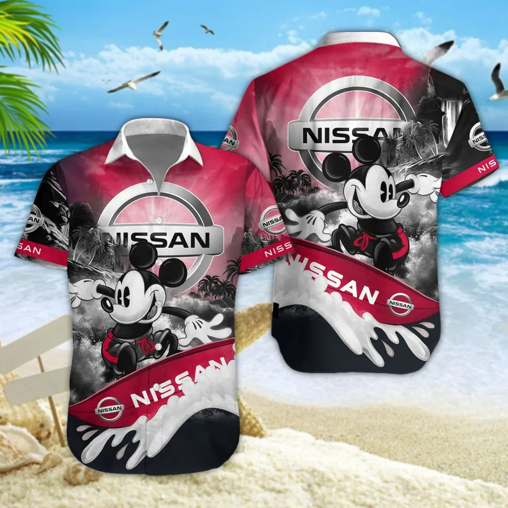 Nissan Hawaiian Shirt Style Classic Oversized Hawaiian