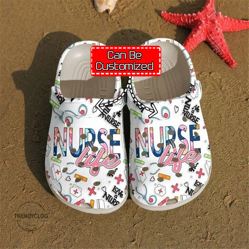 Nurse Crocs Nurse Love Life White Crocs Clog Nurse Crocs Nurse Love Life White Crocs Clog