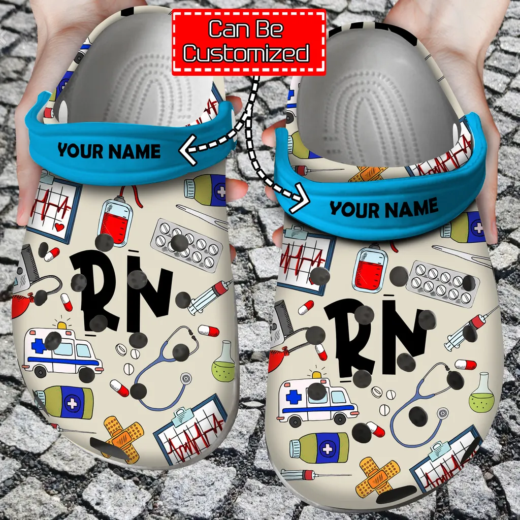 Nurse Crocs Nurse Rn Pattern Crocs Clog Nurse Crocs Nurse Rn Pattern Crocs Clog
