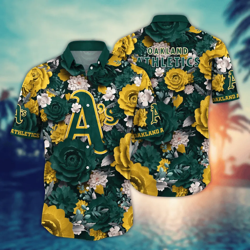 Oakland Athletics MLB Flower Aloha Hawaiian Shirt, Custom Summer Football Shirts VPHWA2451154899