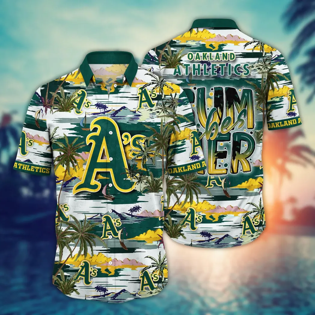 Oakland Athletics MLB Flower Aloha Hawaiian Shirt, Summer Football Shirts VPHWA2451152610