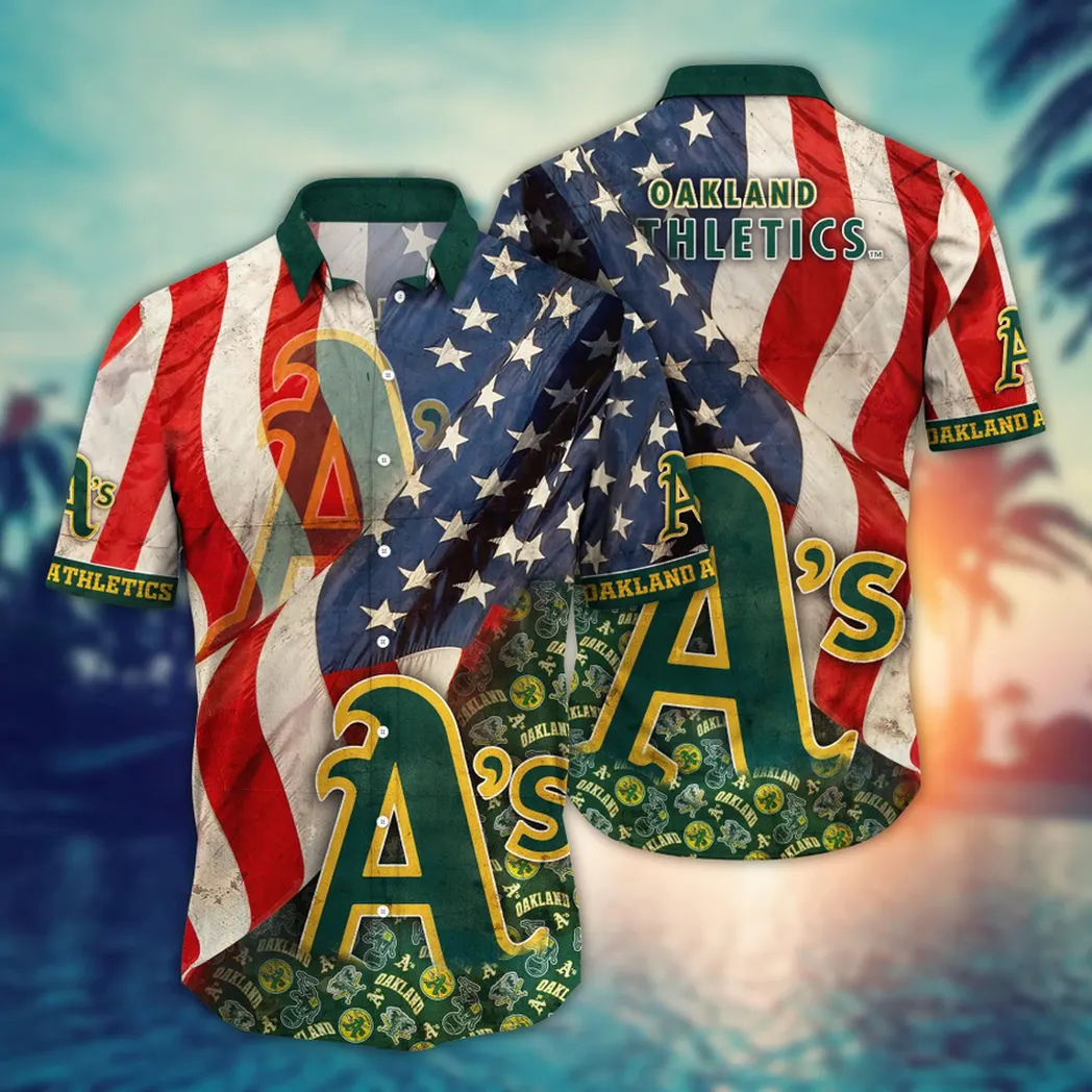 Oakland Athletics MLB Flower Aloha Hawaiian Shirt, Summer Football Shirts VPHWA2451152676