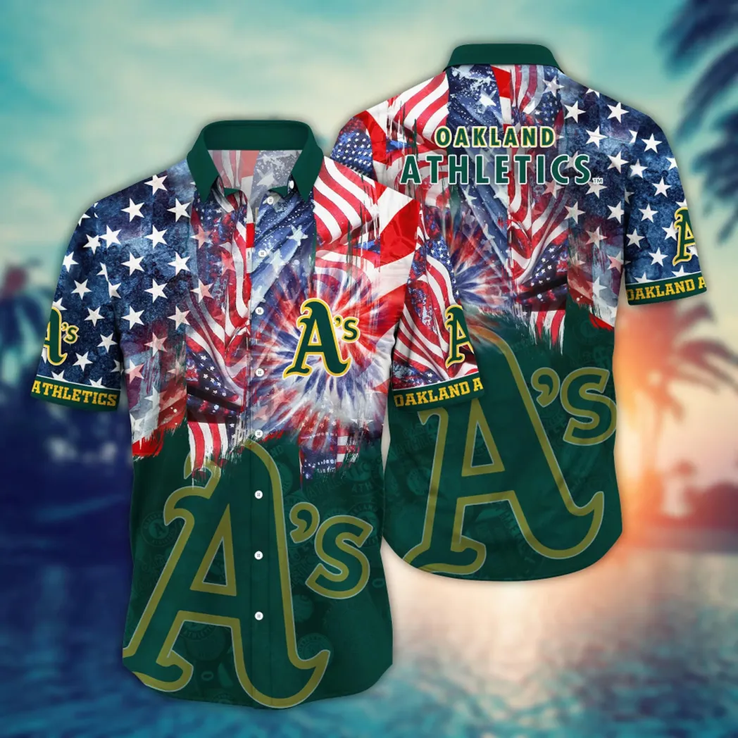 Oakland Athletics MLB Flower Aloha Hawaiian Shirt, Summer Football Shirts VPHWA2451152827