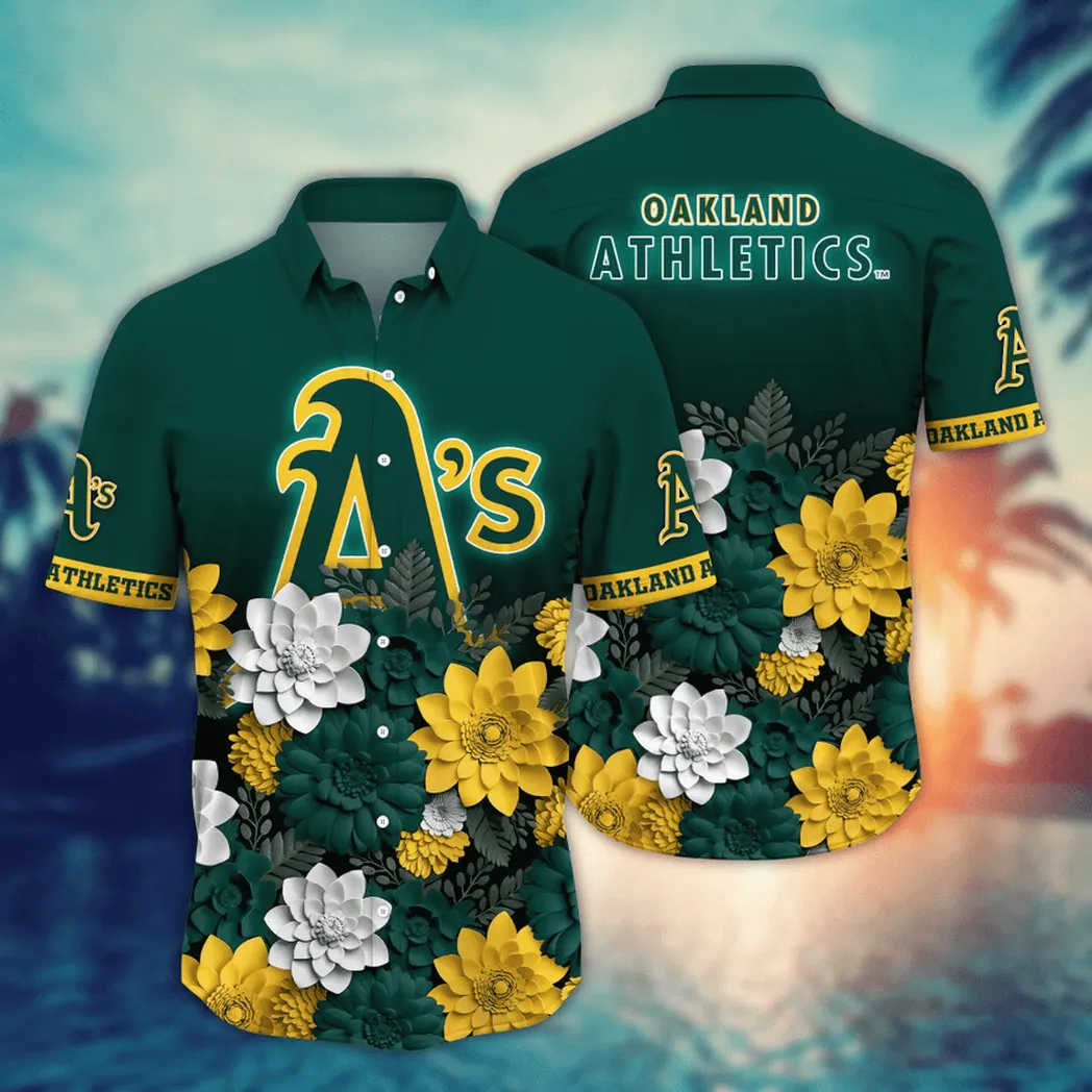 Oakland Athletics MLB Flower Aloha Hawaiian Shirt, Summer Football Shirts VPHWA2451154934