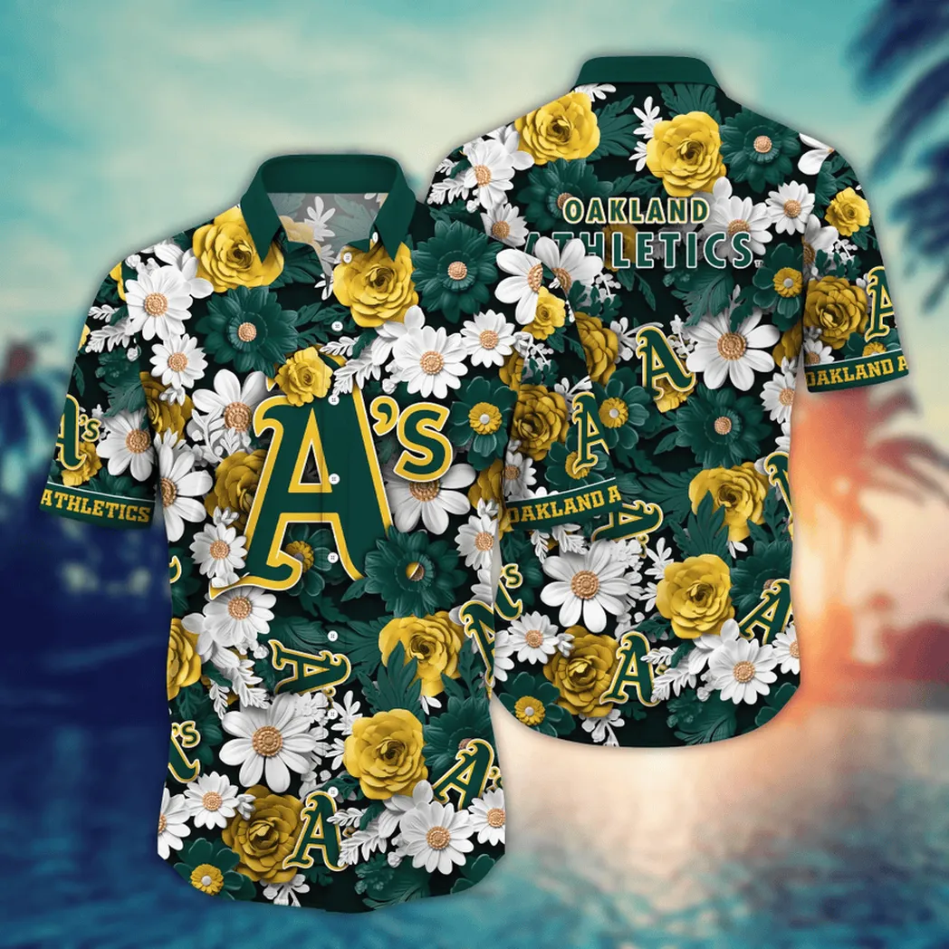 Oakland Athletics MLB Flower Aloha Hawaiian Shirt, Summer Football Shirts VPHWA2451154977