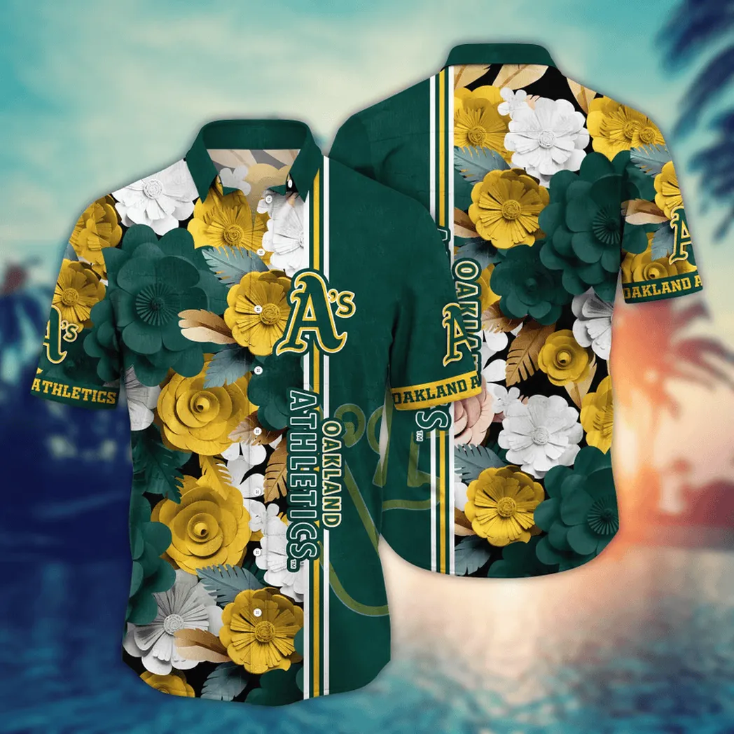 Oakland Athletics MLB Flower Aloha Hawaiian Shirt, Summer Football Shirts VPHWA2451154984