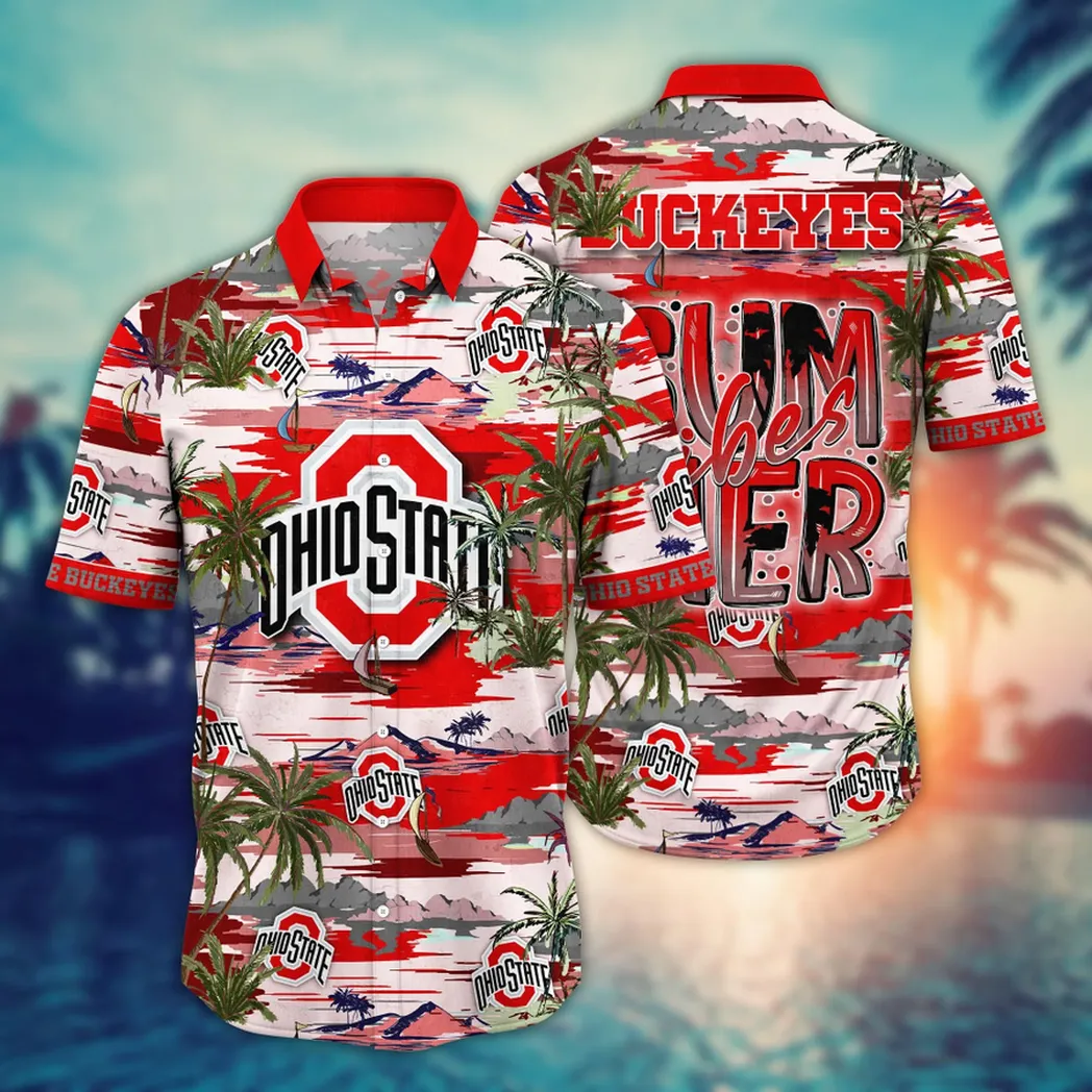 Ohio State Buckeyes, Style Hot Trending Summer NCAA Flower Aloha Hawaiian Shirt, Summer Football Shirts VPHWA2451153987