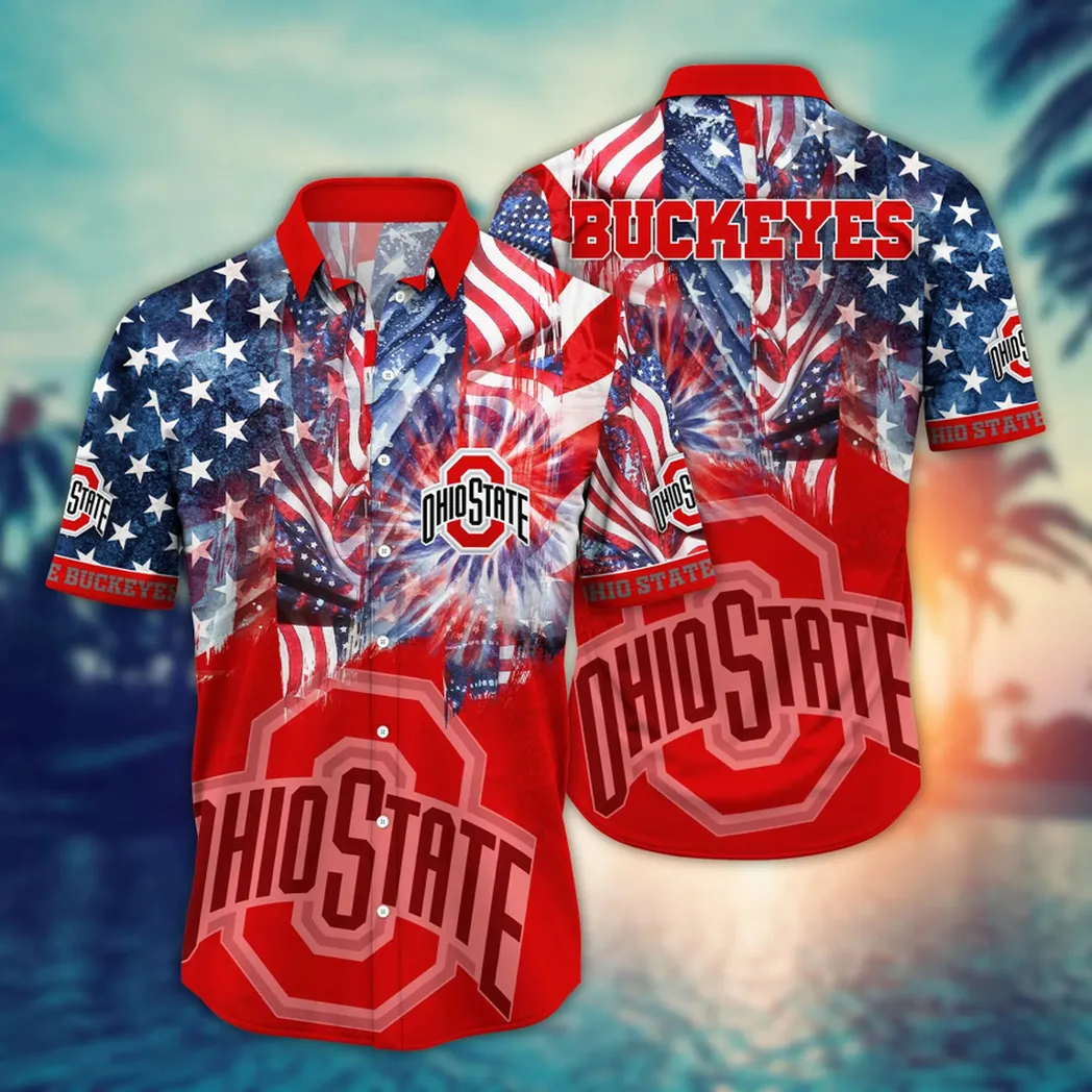 Ohio State Buckeyes, Style Hot Trending Summer NCAA Flower Aloha Hawaiian Shirt, Summer Football Shirts VPHWA2451154173