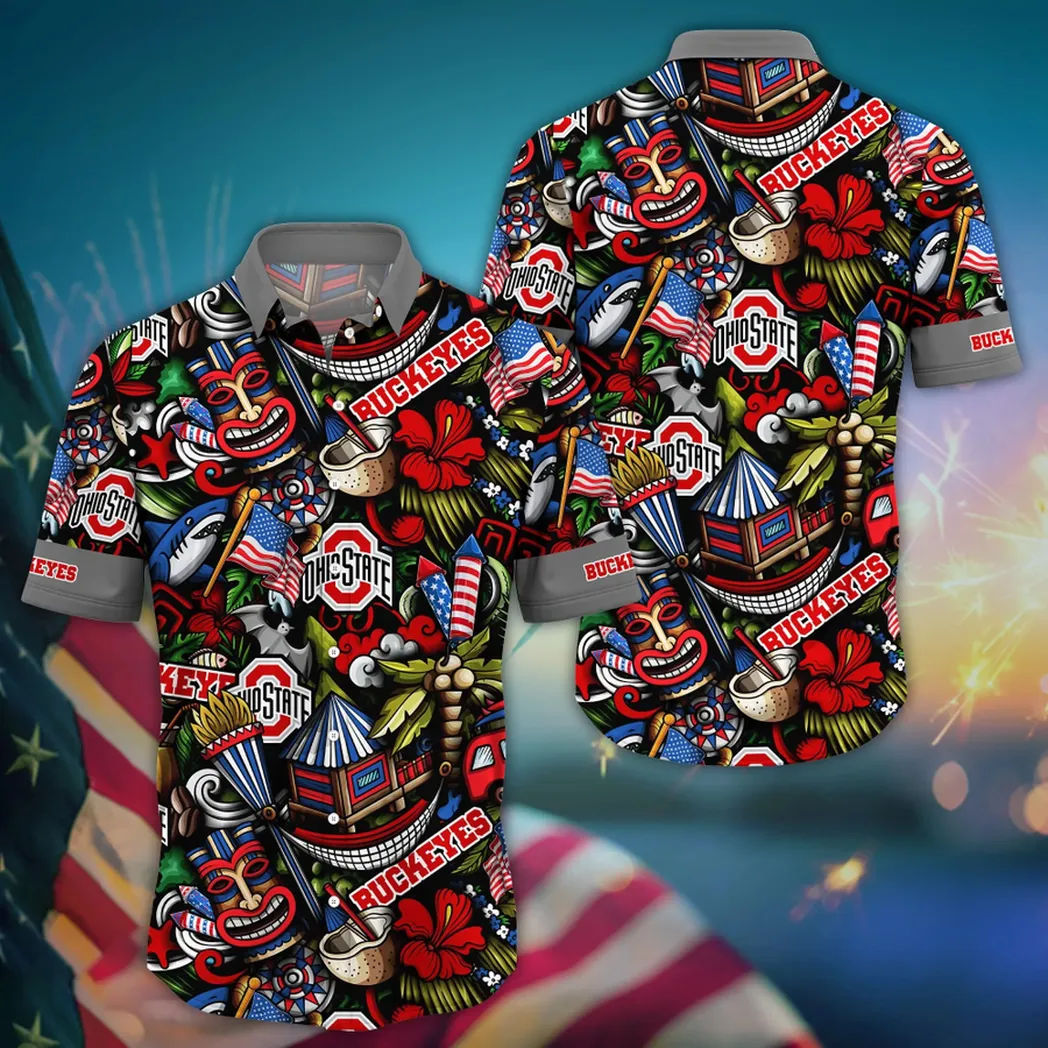 Ohio State Buckeyes, Style Hot Trending Summer NCAA Flower Aloha Hawaiian Shirt, Summer VPHWA2451153631