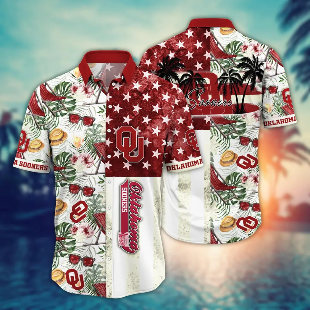 Oklahoma Sooners NCAA Flower Aloha Hawaiian Shirt, Summer Football Shirts VPHWA2451154211