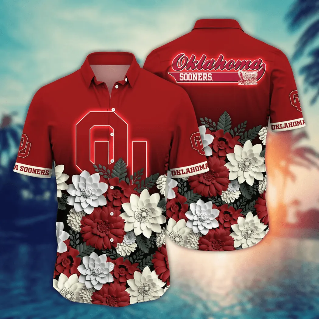 Oklahoma Sooners NCAA Flower Aloha Hawaiian Shirt, Summer Football Shirts VPHWA2451155093