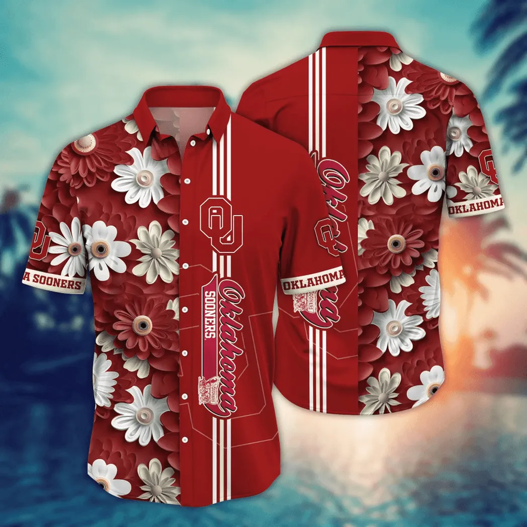 Oklahoma Sooners, Style Hot Trending Summer NCAA Flower Aloha Hawaiian Shirt, Summer Football Shirts VPHWA2451155144