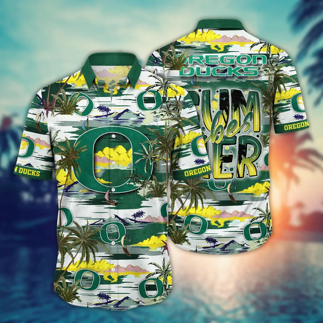 Oregon Ducks NCAA Flower Aloha Hawaiian Shirt, Summer Football Shirts VPHWA2451154054