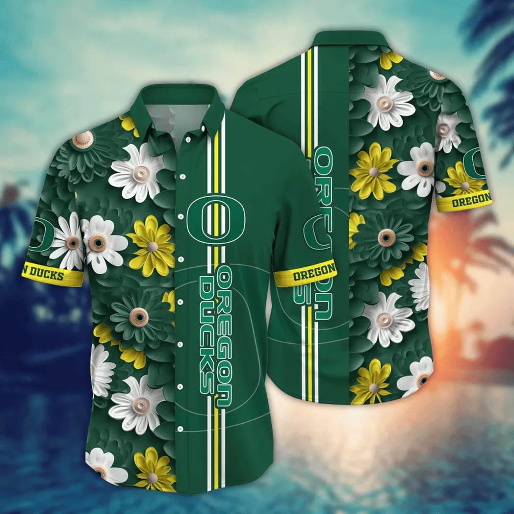 Oregon Ducks, Style Hot Trending Summer NCAA Flower Aloha Hawaiian Shirt, Summer Football Shirts VPHWA2451155150