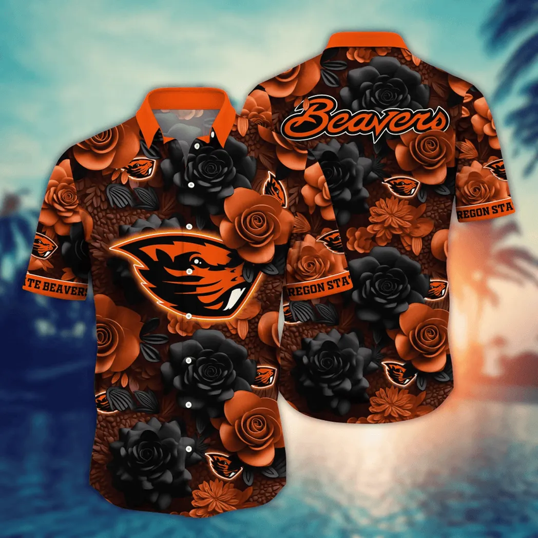 Oregon State Beavers NCAA Flower Aloha Hawaiian Shirt, Summer Football Shirts VPHWA2451153870