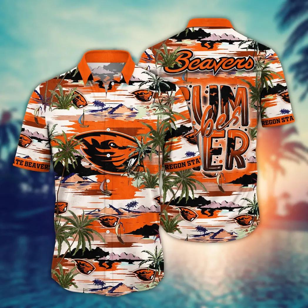 Oregon State Beavers NCAA Flower Aloha Hawaiian Shirt, Summer Football Shirts VPHWA2451154063