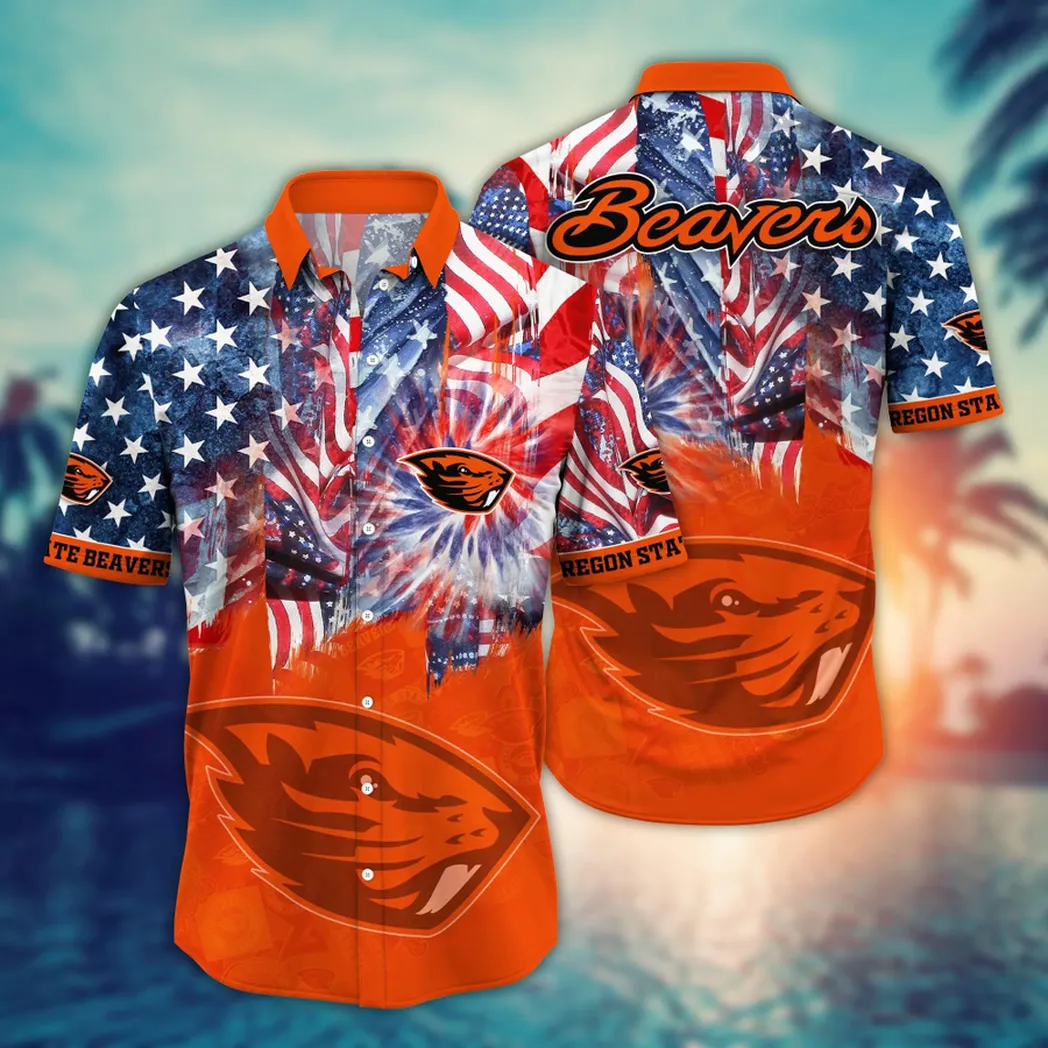 Oregon State Beavers NCAA Flower Aloha Hawaiian Shirt, Summer Football Shirts VPHWA2451154106