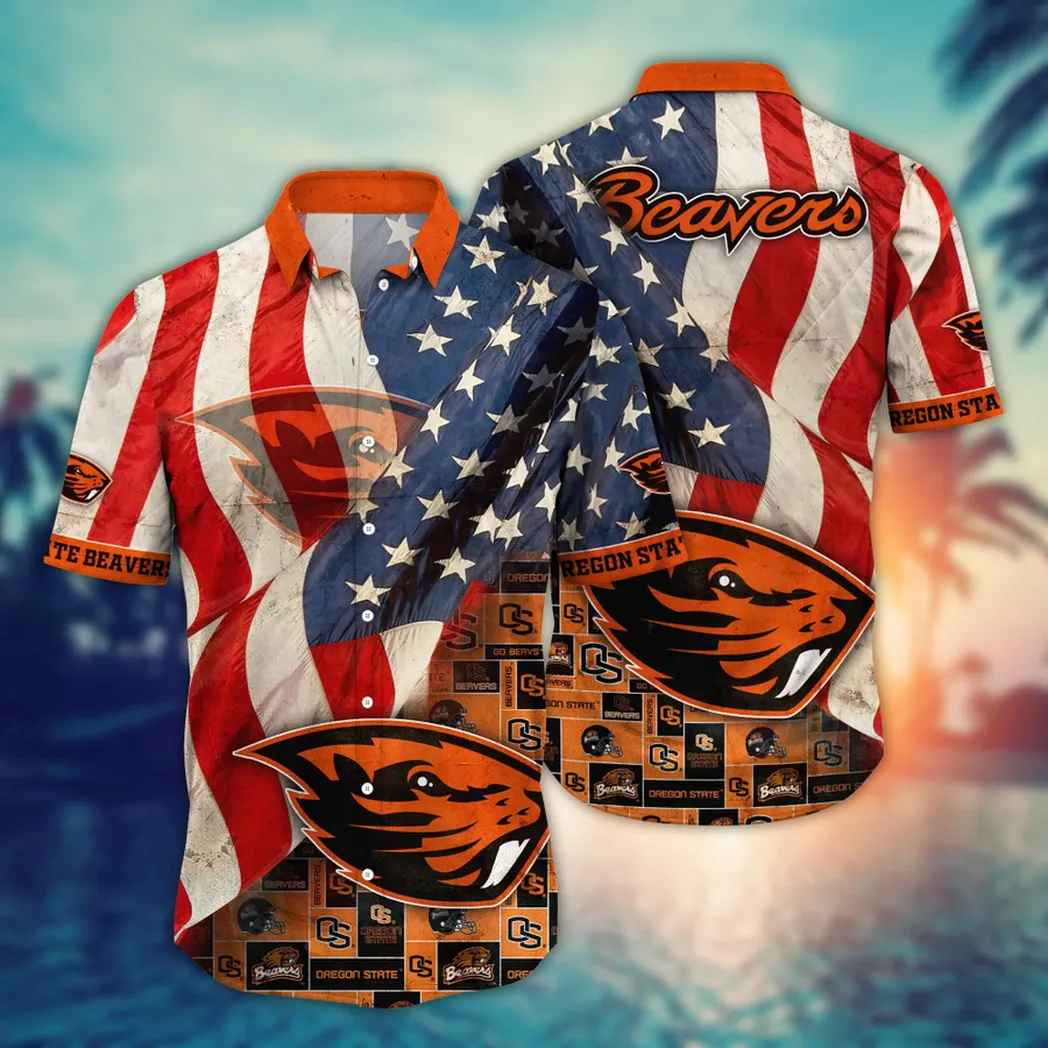 Oregon State Beavers NCAA Flower Aloha Hawaiian Shirt, Summer Football Shirts VPHWA2451154125