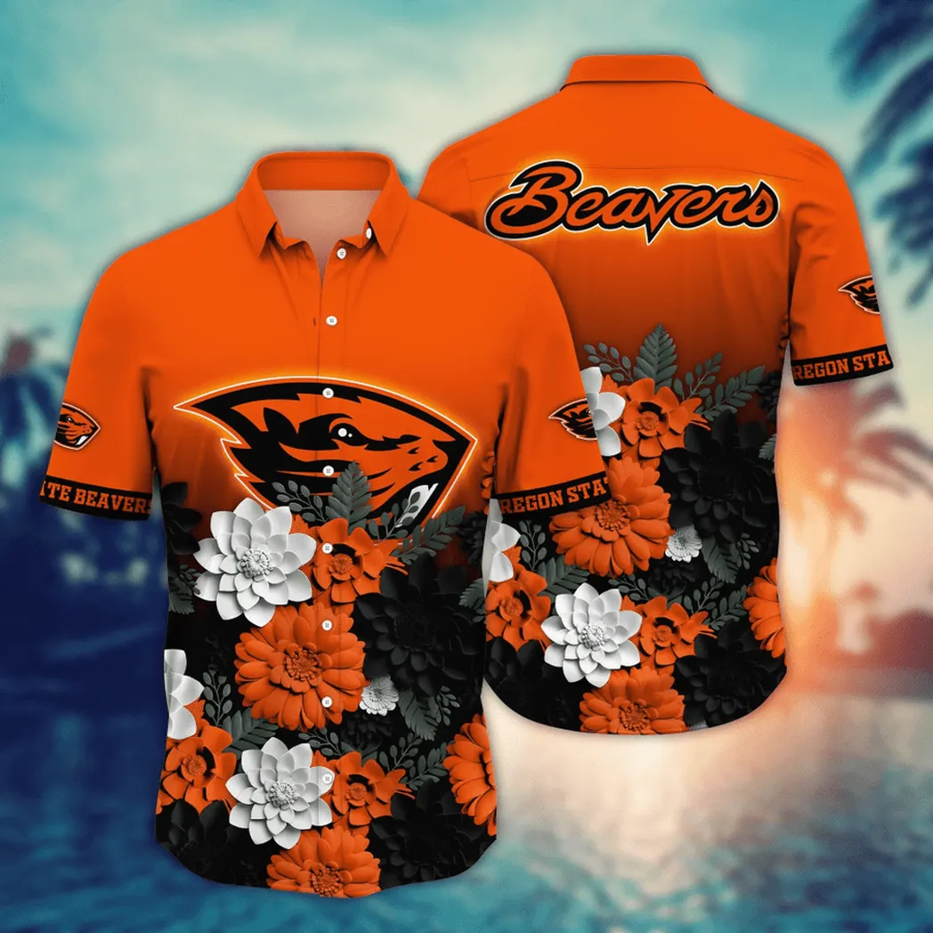 Oregon State Beavers NCAA Flower Aloha Hawaiian Shirt, Summer Football Shirts VPHWA2451155128