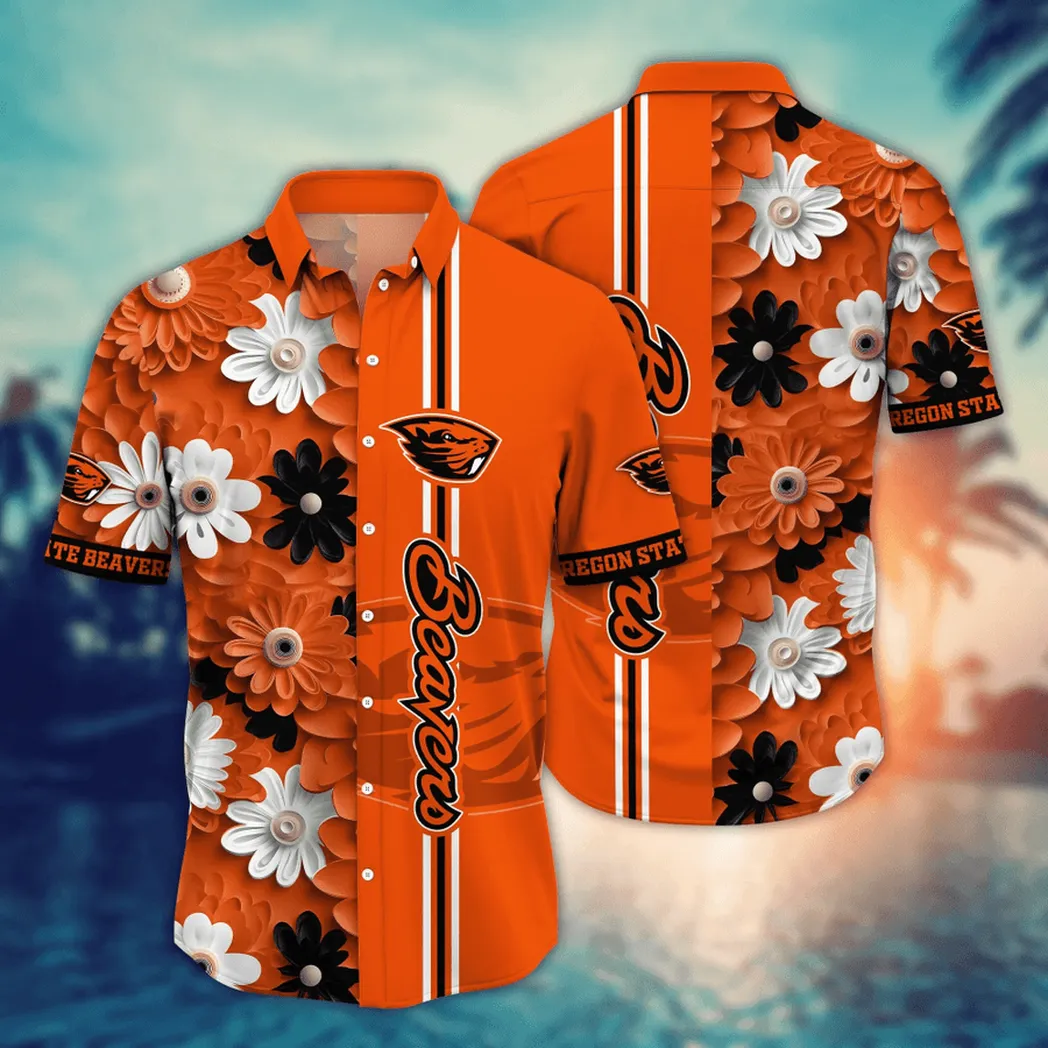 Oregon State Beavers, Style Hot Trending Summer NCAA Flower Aloha Hawaiian Shirt, Summer Football Shirts VPHWA2451155148