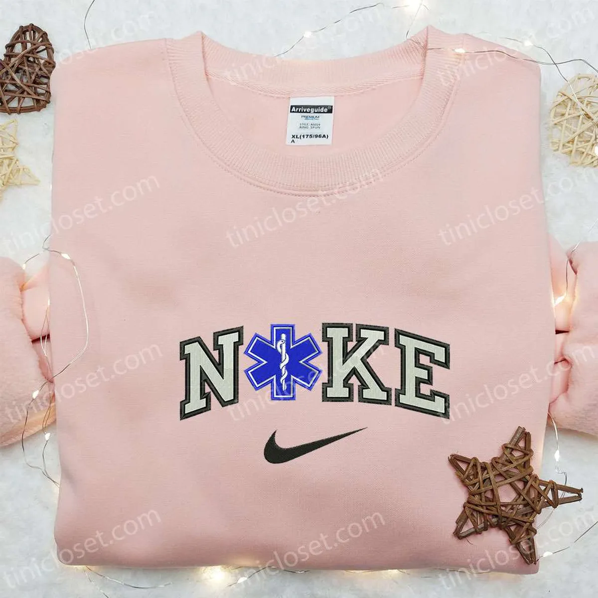 Paramedic Logo x Nike Embroidered Shirt, Nike Inspired Embroidered Sweatshirt, Best Gift Ideas Paramedic Logo x Nike Embroidered Shirt, Nike Inspired Embroidered Sweatshirt, Best Gift Ideas