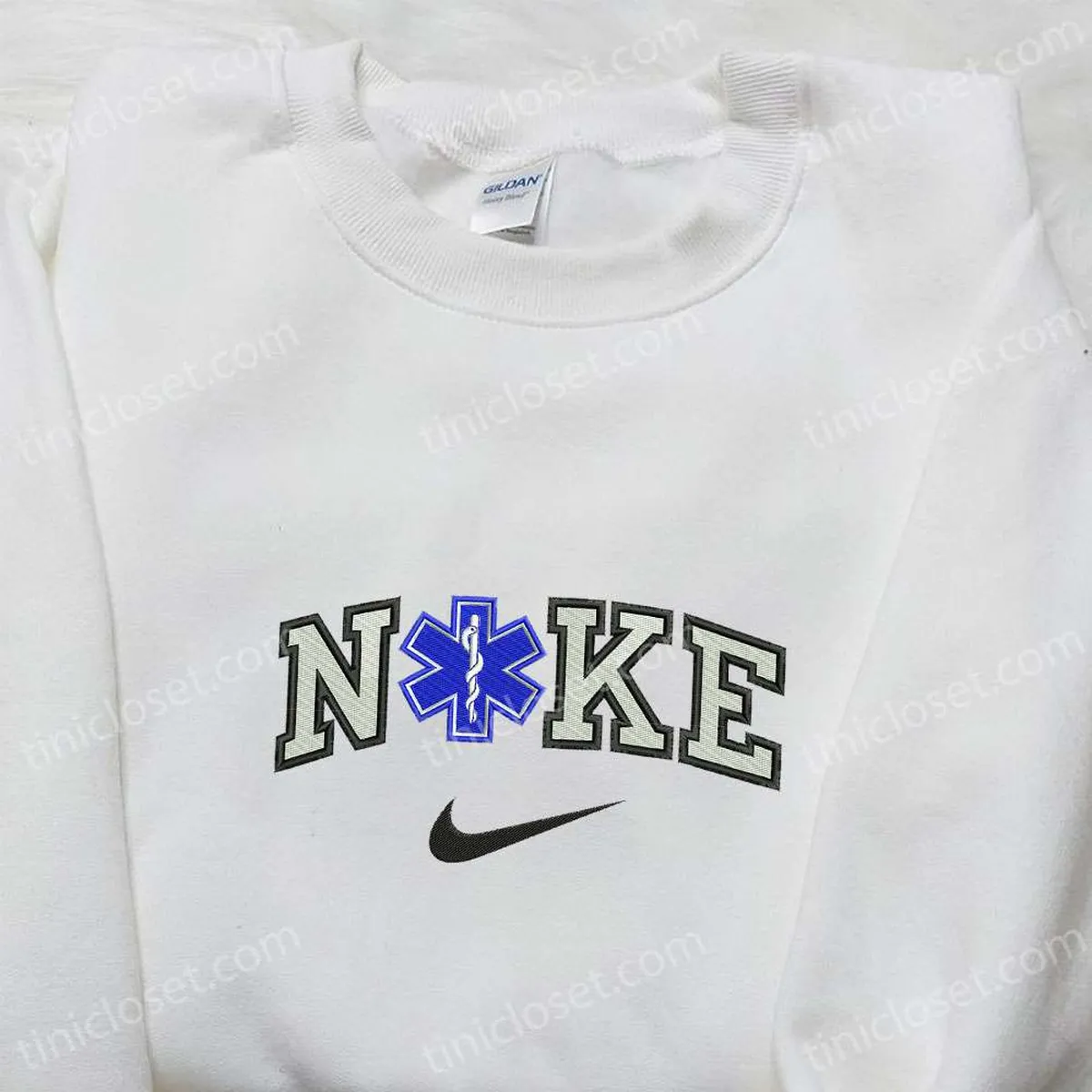 Paramedic Logo x Nike Embroidered Shirt, Nike Inspired Embroidered Sweatshirt, Best Gift Ideas Paramedic Logo x Nike Embroidered Shirt, Nike Inspired Embroidered Sweatshirt, Best Gift Ideas
