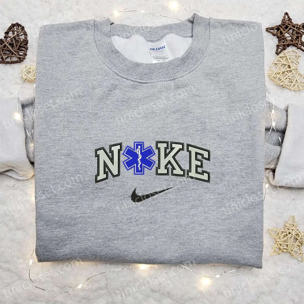 Paramedic Logo x Nike Embroidered Shirt, Nike Inspired Embroidered Sweatshirt, Best Gift Ideas Paramedic Logo x Nike Embroidered Shirt, Nike Inspired Embroidered Sweatshirt, Best Gift Ideas