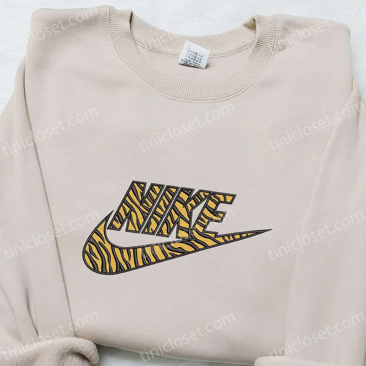 Pattern Tigger x Nike Embroidered Sweatshirt, Nike Inspired Embroidered Hoodie, Best Gifts for Family