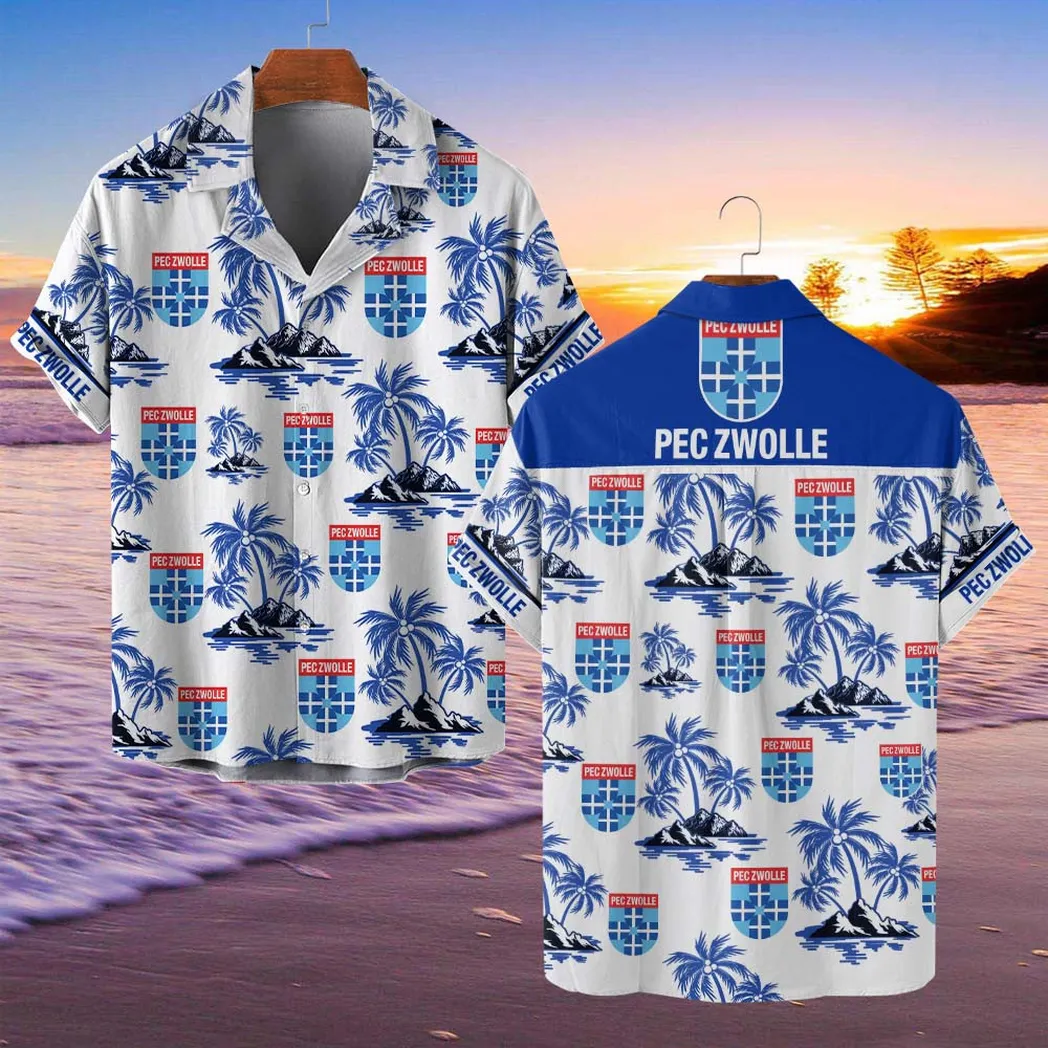 PEC Zwolle Hawaiian Shirt Style Classic Oversized Hawaiian, Unisex Hawaiian Shirt Trending Summer