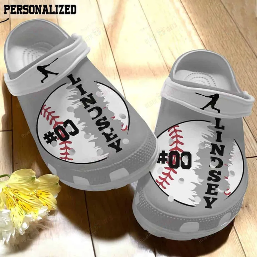Personalized Baseball Crocs Classic Clogs Personalized Baseball Crocs Classic Clogs