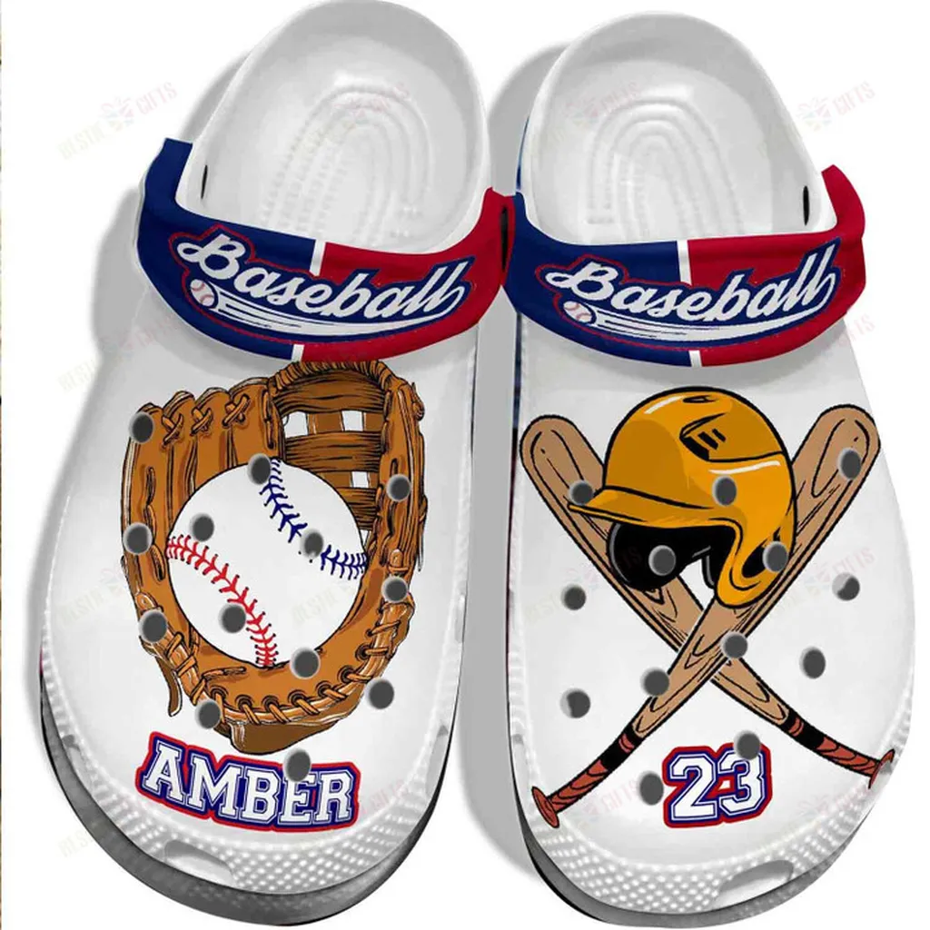 Personalized Baseball Equipment Crocs Classic Clogs Personalized Baseball Equipment Crocs Classic Clogs