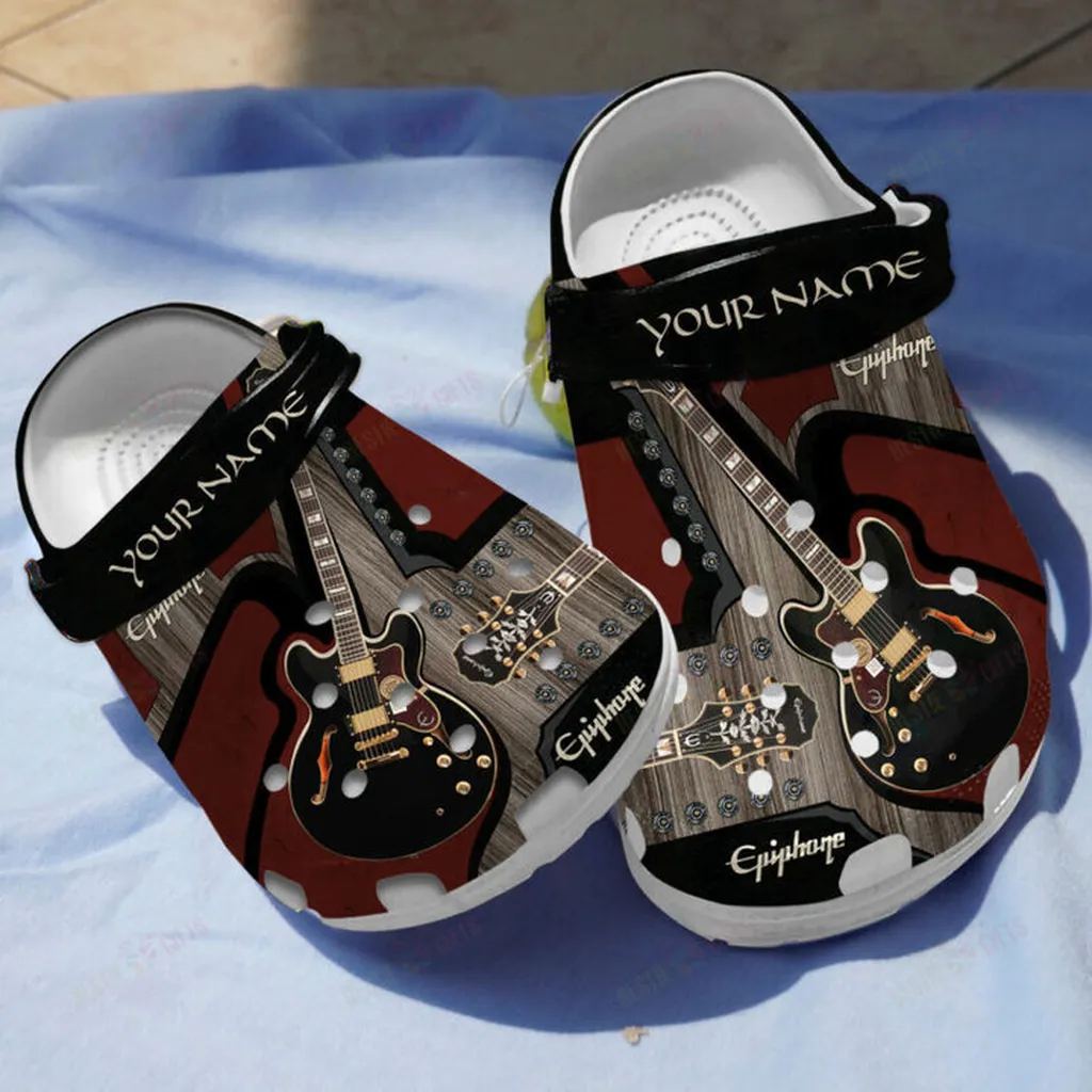 Personalized Epiphone Guitar Crocs Classic Clogs